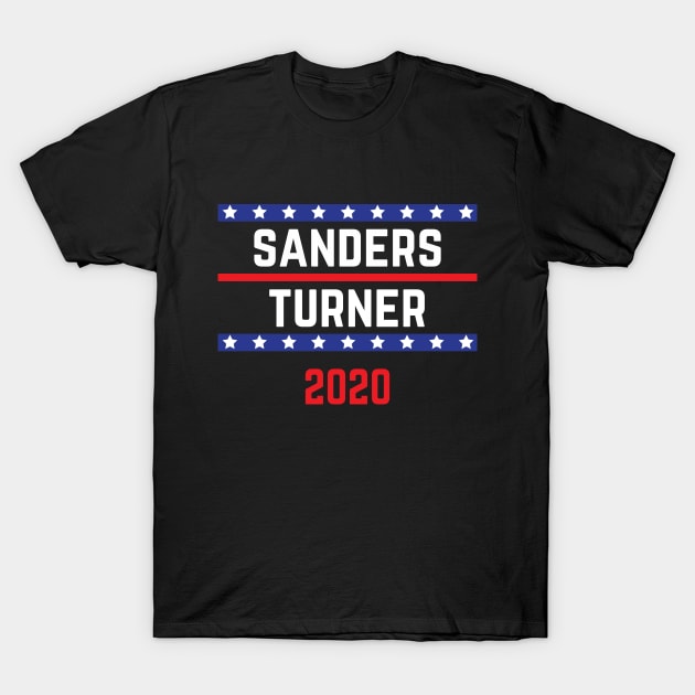 Bernie Sanders 2020 and Nina Turner on the One Ticket Vintage T-Shirt by YourGoods